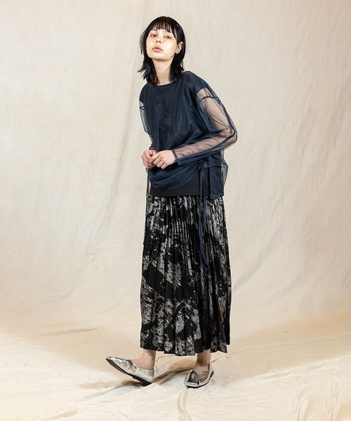 オズモーシス　プリントプリーツスカート OSMOSIS｜プリントプリーツスカート | Rakuten Fashion(楽天