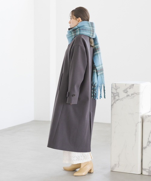 [LAKOLE] пальто с отложным воротником MEDIUM угольно-серый женский 