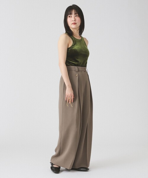 RAY BEAMS / レイ ビームス RBS 25SS 61-04-0743-370 ベロア カップ付き タンクトップ Ray BEAMS - 【RAYBEAMS】RBS 25SS 61-04-0743-370 ベロア