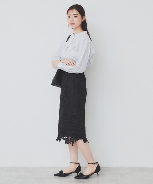 レディースブラウス レース襟リボン付ブラウス | kawaii | axes femme online shop