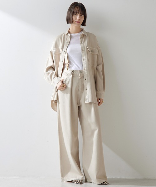 Whim Gazette ブラウス シャツ ドロップデニムシャツ レディース