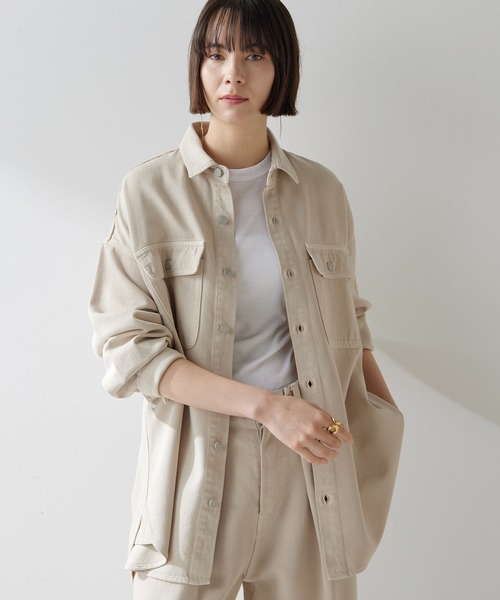 Whim Gazette ブラウス シャツ ドロップデニムシャツ レディース