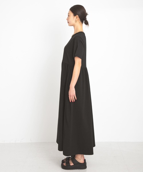 新品 Champion Sonny Labelコラボ ギャザー半袖ワンピース Champion ワンピース 「別注」Champion×Sonny Label ギャザー
