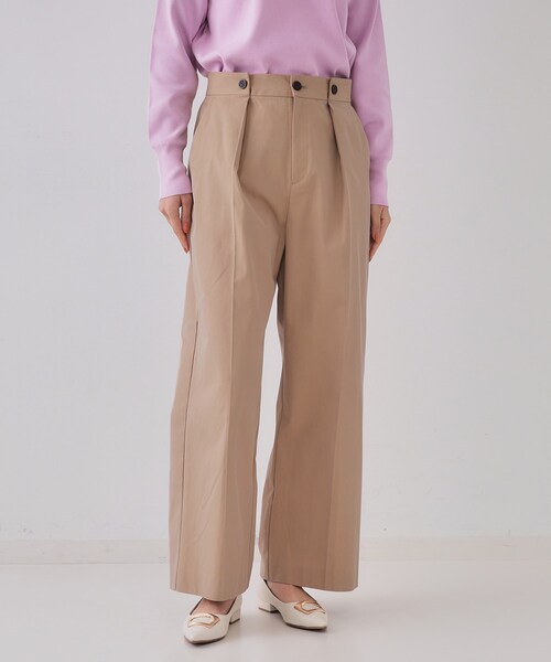 OPAQUE.CLIP（オペークドットクリップ） パンツ シャンブレーチノ