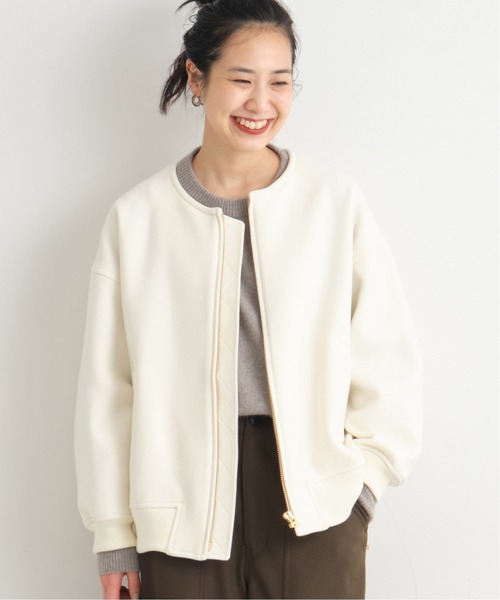 FRAMeWORK（フレームワーク） ジップアップブルゾン - ネイビー