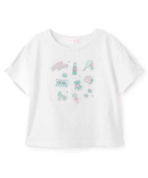 セール】ステッカーアップリケ 半袖Tシャツ（Tシャツ/カットソー