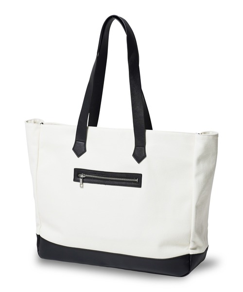 【美品】ジバンシー　ハンドバッグ　2way　Gトート　キャンバス　レザー　白　黒 美品】ジバンシー ハンドバッグ 2way Gトート キャンバス レザー