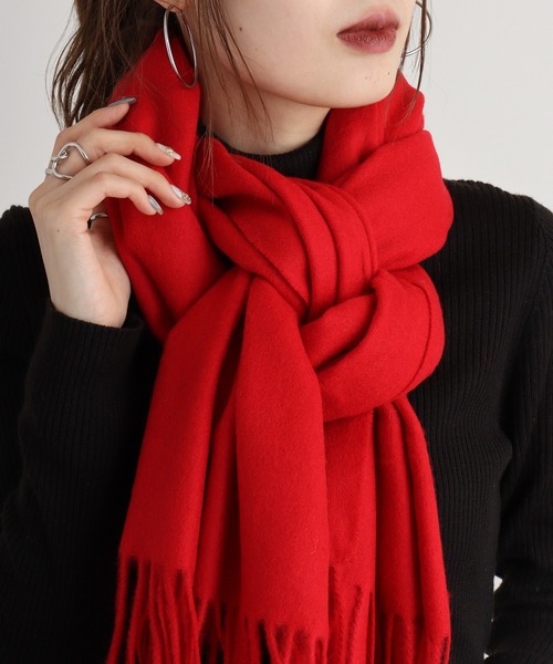 FUNALIVE（ファンアライブ） 「hygge」ストール FREE レッド メンズ