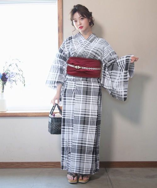 CELEN ゆかた 浴衣 「下駄付き/兵児帯ゆかた5点セット」浴衣・兵児帯