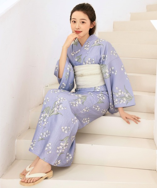 CELEN ゆかた 浴衣 「下駄付き/兵児帯ゆかた5点セット」浴衣・兵児帯
