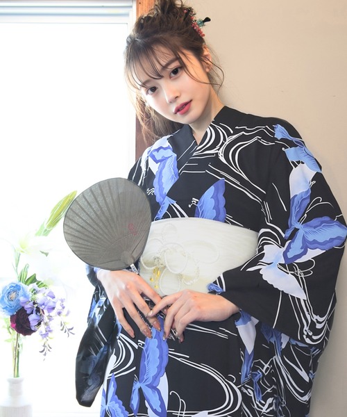 CELEN ゆかた 浴衣 「下駄付き/兵児帯ゆかた5点セット」浴衣・兵児帯