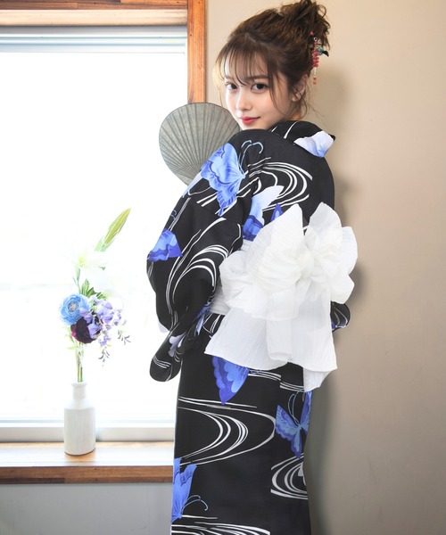 CELEN ゆかた 浴衣 「下駄付き/兵児帯ゆかた5点セット」浴衣・兵児帯