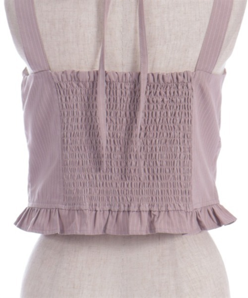 axes femme（アクシーズ ファム） ベスト ジレ コルセット風デザイン