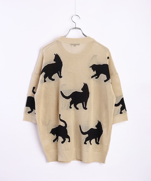 WESTSEA（ウエストシー） サマーニット セーター ニット 猫柄 サマー