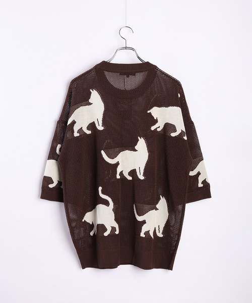WESTSEA（ウエストシー） サマーニット セーター ニット 猫柄 サマー
