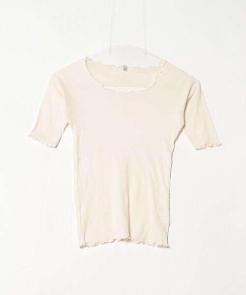 「BASERANGE」 半袖Tシャツ M ベージュ レディース