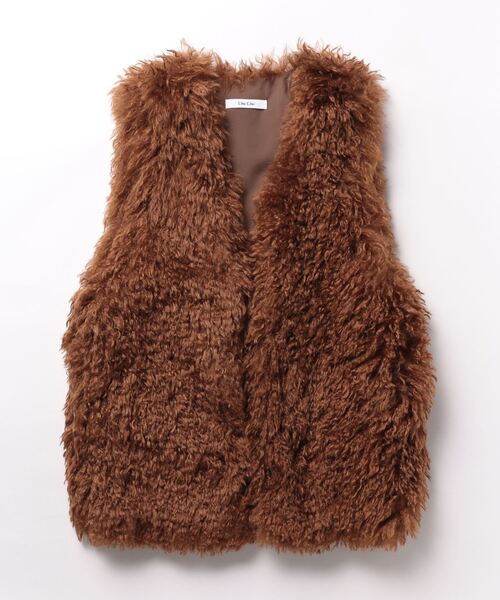 新品【Ungrid】リアルファーベスト チベットラムファーベスト リアル