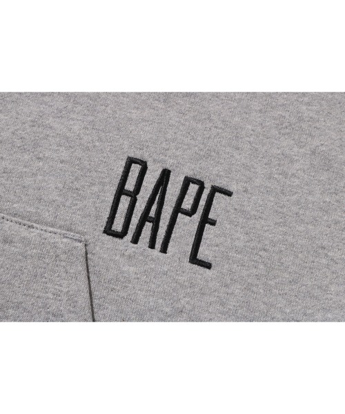 「A BATHING APE」 プルオーバーパーカー SMALL グレー レディース