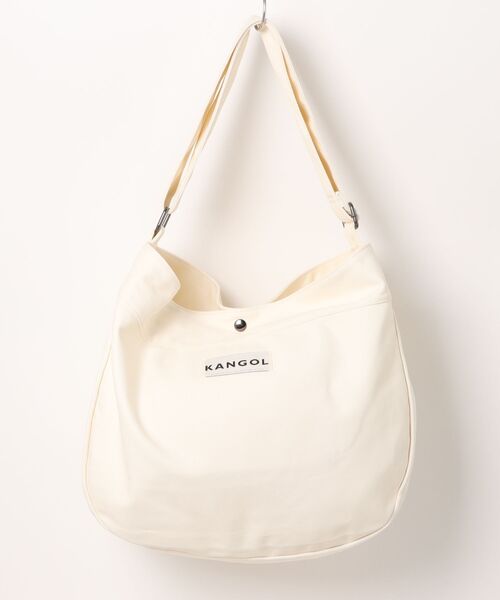 KANGOL（カンゴール） ショルダーバッグ 」カラビナ付き キャンバス 