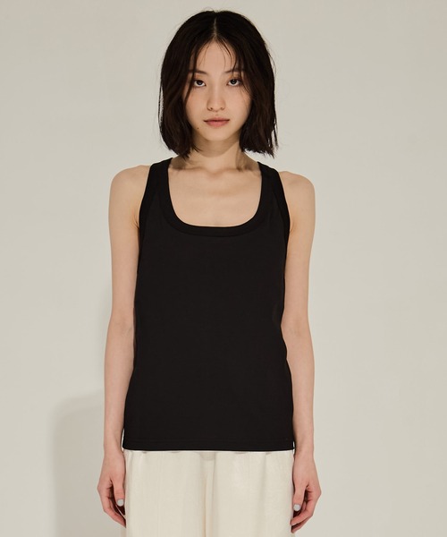 JOHN LAWRENCE SULLIVAN  24ss タンクトップ JOHN LAWRENCE SULLIVAN タンクトップ ノースリーブ 「JOHN SULLIVAN