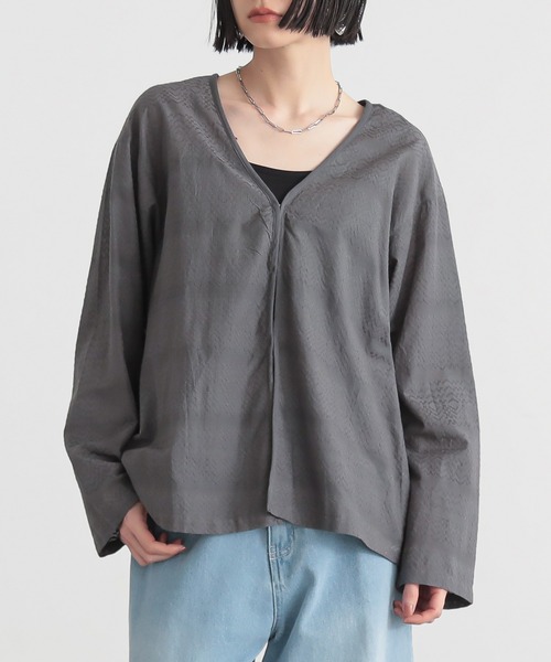 for/c（フォーシー） ブラウス シャツ インド綿シャツカーディガン
