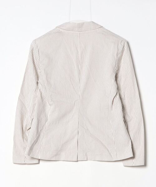 theory luxe テーラードジャケット ベージュ 0195425A0174 theory luxe 「theory luxe」 ストライプ柄テーラードジャケット