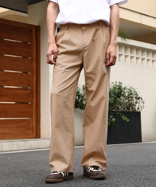 Cloudstyle ワイドパンツ スラックス 「Cloudstyle」コットン リネン