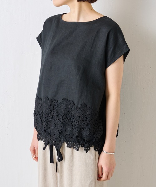 「BEARDSLEY」 ノースリーブブラウス 1 ブラック レディース BEARDSLEY 「BEARDSLEY」 ノースリーブブラウス 1 ブラック