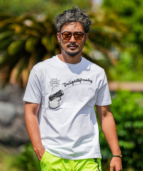 【新品未開封✯タグ付き✨】アダムスジャグラー 刺繍Tシャツ 半袖 S adamsJUGGLER（アダムスジャグラー） tシャツ RTEGM.ガンティー メンズ