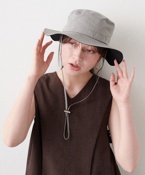 HATMIKKE（ハットミッケ） 帽子 ハット 「パッカブル/撥水/UV/あご