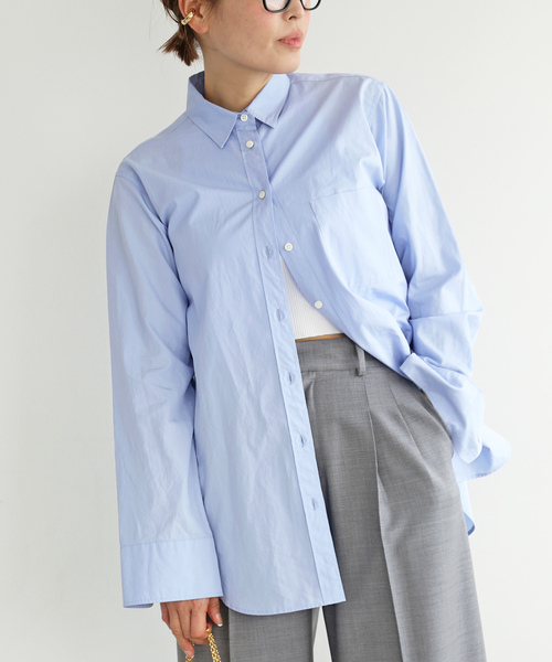 「Deuxieme Classe」 長袖シャツ - ブルー レディース