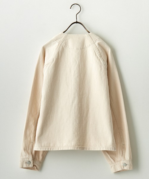 DANTON ジャケット　レディース38 Danton 「DANTON」 ノーカラージャケット 38 キナリ レディース