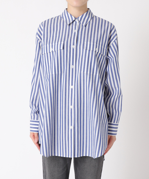 「JOURNAL STANDARD relume」 長袖シャツ FREE ネイビー レディース