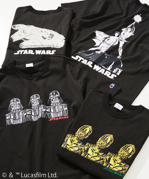 STAR WARS（スター・ウォーズ） チャンピオン tシャツ 「スター
