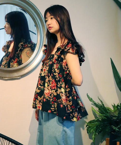 花柄フリルキャミソール 紫黒 楽天市場】【10%OFFクーポン！お買い物マラソン】チュチュ スカート