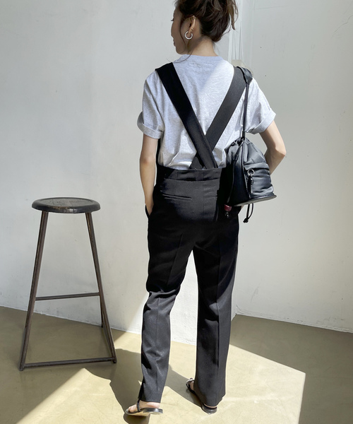 Spick and Span ブラック オールインワン サイズ38 サロペット Spick＆Span 「Spick & Span」 オーバーオール 38 ブラック