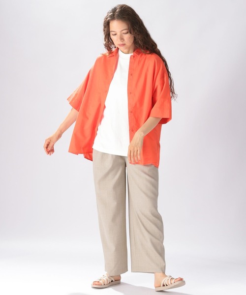 「niko and...」 半袖シャツ LARGE ブルー レディース