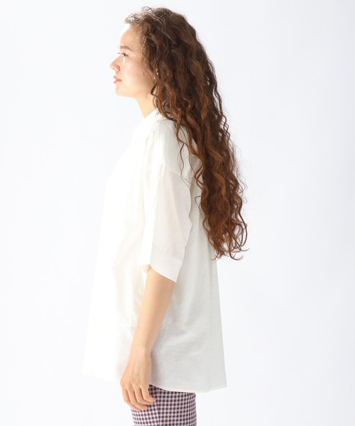 「niko and...」 半袖シャツ LARGE ブルー レディース