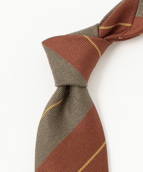 THE SOLE 【FERMO FOSSATI】フレスコ　ブラウン　ネクタイ THE SOLE（ザソール）FERMO FOSSATI フレスコ ブラウンネクタイ