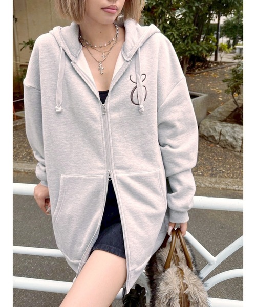 ♡アンジー♡EVRIS ワイドスリーブ BIG フーディー パーカー EVRIS ワイドスリーブBIGフーディ・パーカー | ファッション 通販