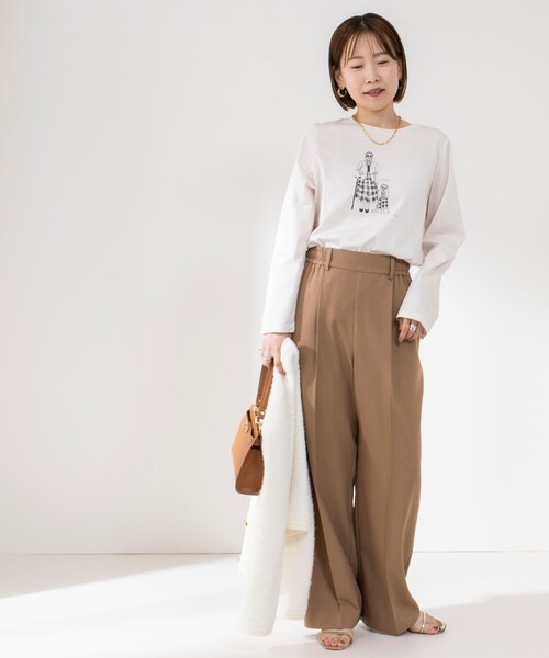 「NOLLEY'S」 長袖カットソー 38 ベージュ レディース