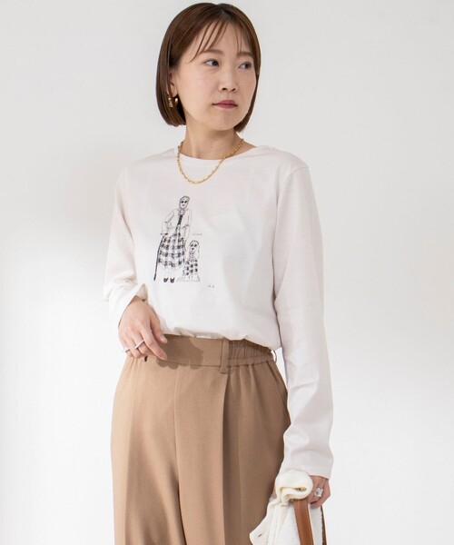 「NOLLEY'S」 長袖カットソー 38 ベージュ レディース