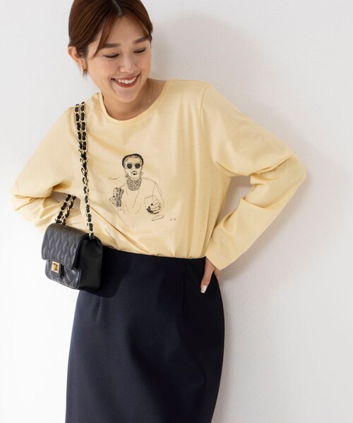 「NOLLEY'S」 長袖カットソー 38 ベージュ レディース