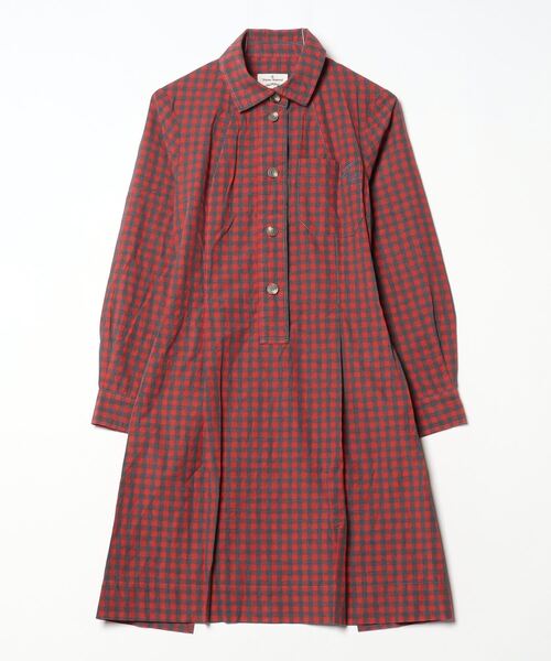 Anglomania 「ANGLO MANIA」 チェック柄シャツワンピース 38