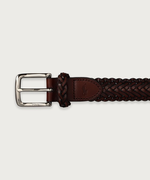 ラルフローレンメッシュレザーベルト POLO RALPH LAUREN（ポロ・ラルフローレン） ベルト レザー 30mm