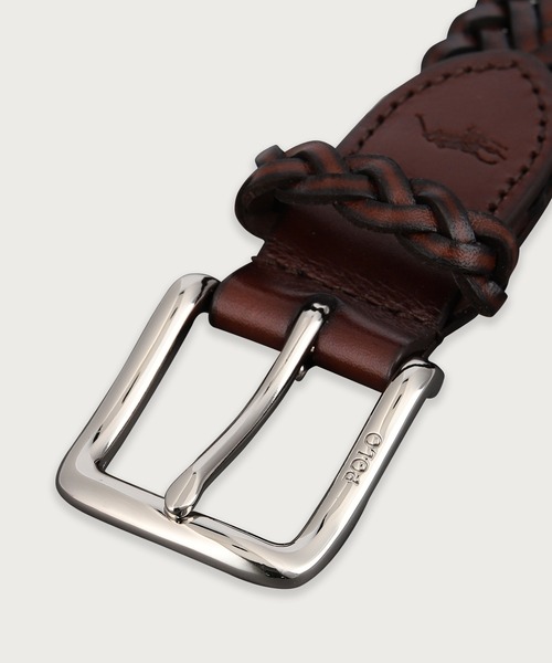 POLO RALPH LAUREN ベルト レザー 30mm メッシュベルト メンズ