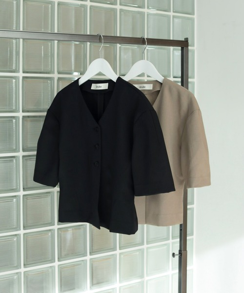 「anuke」 半袖ブラウス FREE ブラック レディース_画像8