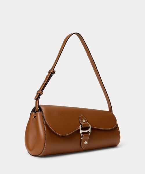 (取寄) ローレン ラルフローレン レディース スエード レザー ミディアム ターシャ イースト-ウエスト ショルダー バッグ Lauren Ralph Lauren women Suede Leather Medium Tasha East-west Shoulder Bag Dark Hickory LAUREN RALPH LAUREN（ローレン ラルフローレン） ハンドバッグ レザー