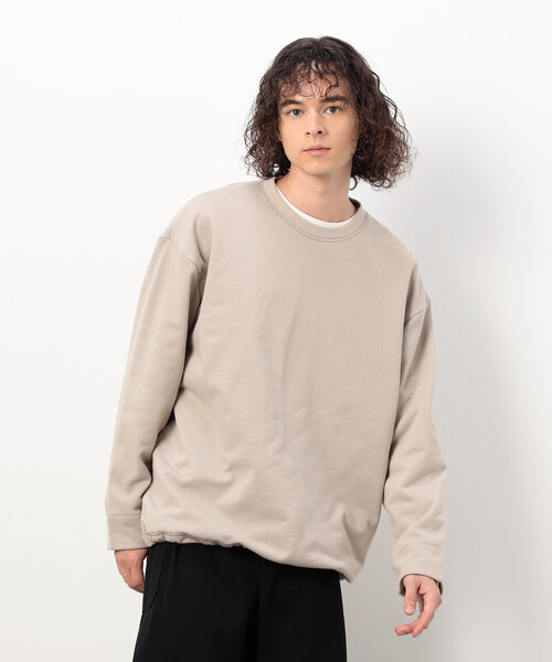 Purple&Yellow tシャツ チェック切り替え プルオーバー メンズ