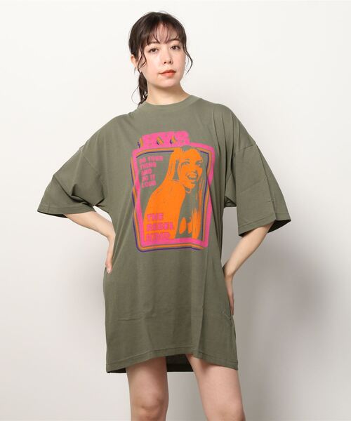 ヒステリックグラマーワンピースフリー カーキHYSTERIC GLAMOUR